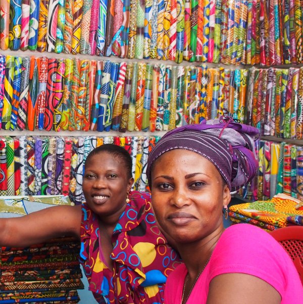 Ghana fabric traders